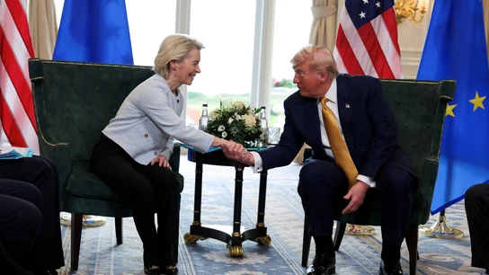 Ursula von der Leyen y Donald Trump Ursula von der Leyen y Donald Trump