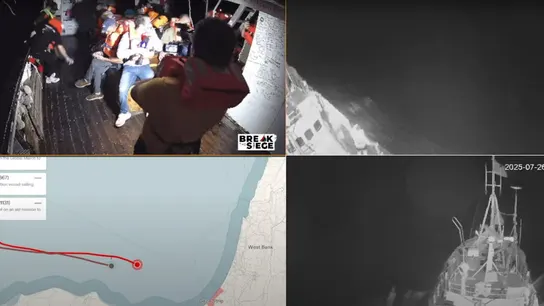 Israel intercepta el barco Handala y sus 21 tripulantes cuando se dirigía a Gaza con ayuda humanitaria Israel intercepta el barco Handala y sus 21 tripulantes cuando se dirigía a Gaza con ayuda humanitaria