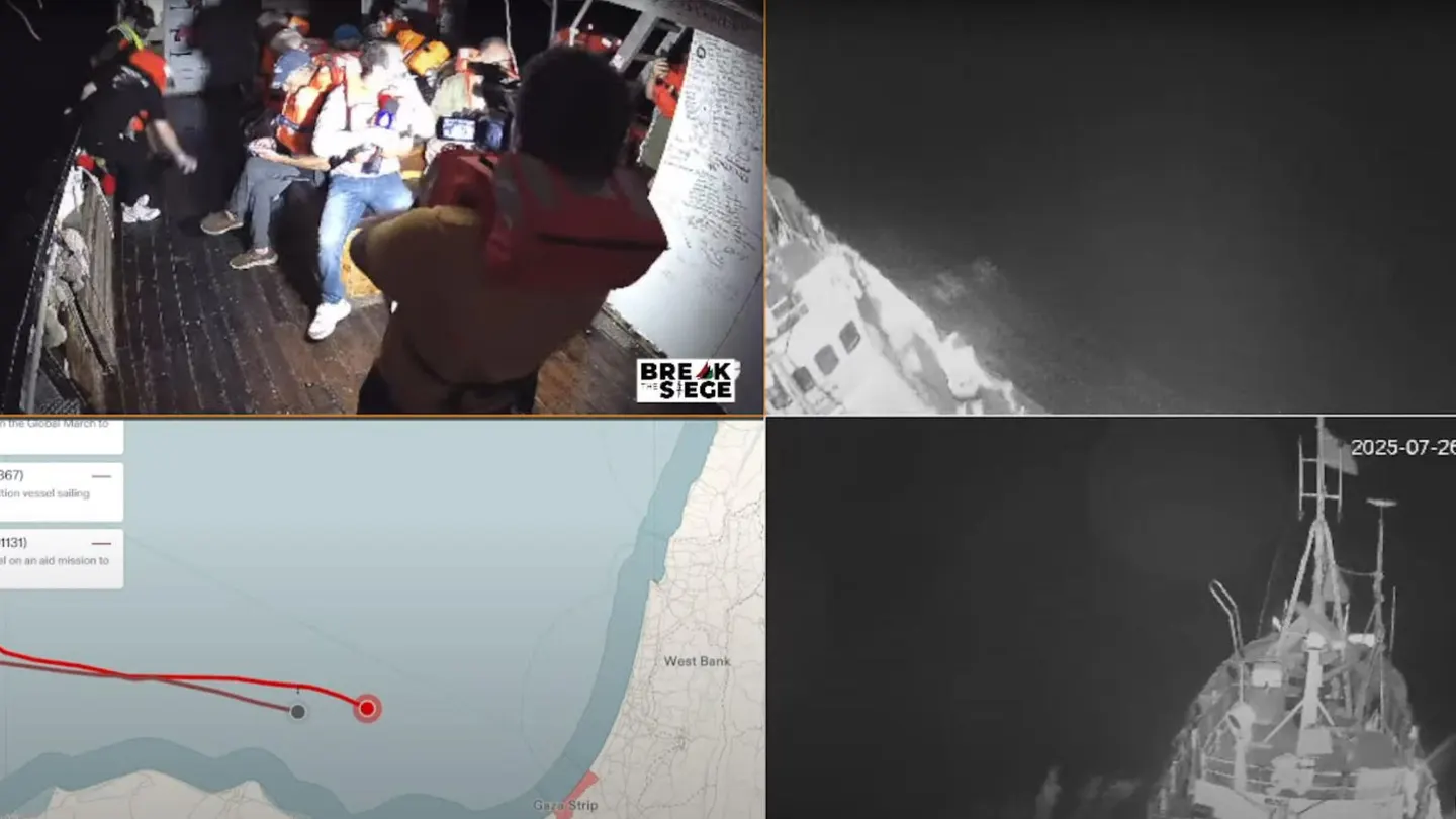 Israel intercepta el barco Handala y sus 21 tripulantes cuando se dirigía a Gaza con ayuda humanitaria Israel intercepta el barco Handala y sus 21 tripulantes cuando se dirigía a Gaza con ayuda humanitaria