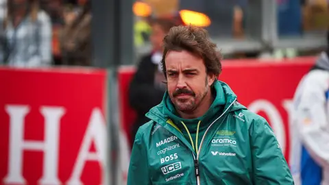 Fernando Alonso durante el GP de Bélgica Fernando Alonso durante el GP de Bélgica
