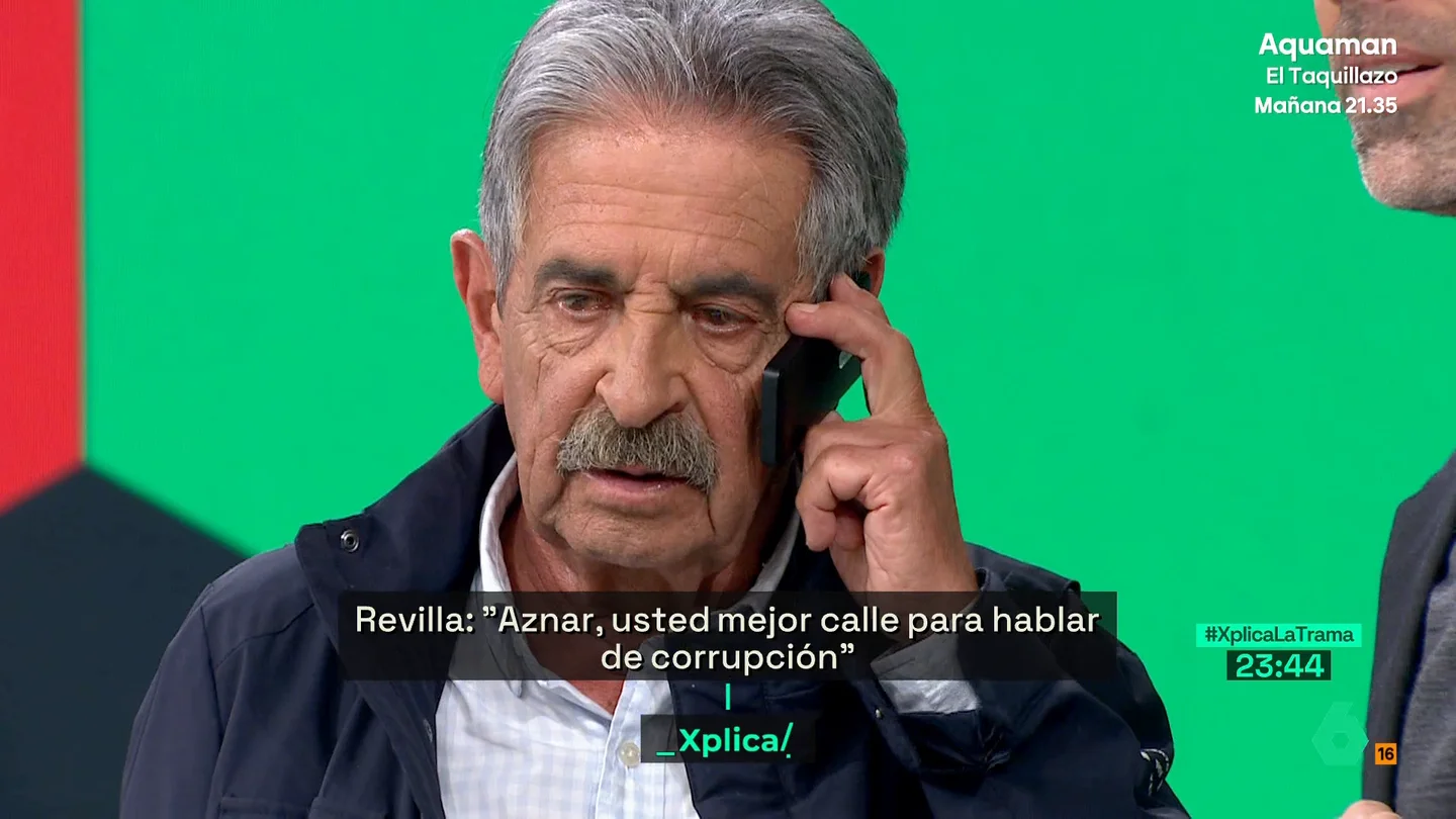 Revilla llama en directo a su abogado, quien lleva la querella con el emérito Revilla llama en directo a su abogado, quien lleva la querella con el emérito