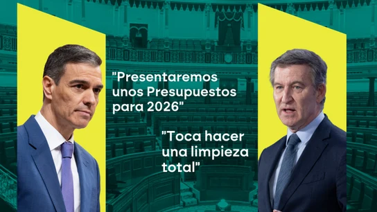 Ni presupuestos, ni pactos, ni visión de país: Sánchez y Feijóo solo coinciden en llegar (o seguir) en La Moncloa Ni presupuestos, ni pactos, ni visión de país: Sánchez y Feijóo solo coinciden en llegar (o seguir) en La Moncloa
