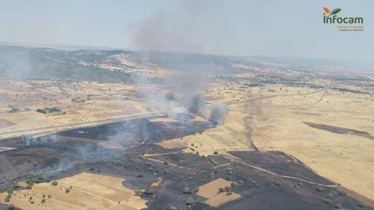 Imagen de la zona donde se ha producido el incendio en Brazatortas Imagen de la zona donde se ha producido el incendio en Brazatortas
