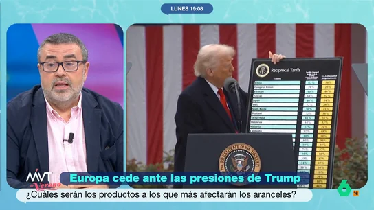 Pedro Rodríguez, tras el acuerdo comercial entre Trump y la UE: "Puedes ser gánster y presidente de EEUU" El profesor de Relaciones Internacionales considera que "la política comercial es la gran herramienta de extorsión". Para Rodríguez, Trump considera que el mercado de EEUU "es un privilegio por el cual hay que pagar".