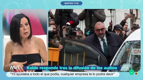 Beatriz de Vicente 'analiza' el último estilismo de Koldo García: "El look a lo Villajero me ha fascinado" El exasesor de Ábalos ha concedido una entrevista al programa 'Mañaneros 360' en el que ha hablado sobre los audios, incautados durante un registro en su domicilio, o el encarcelamiento de Santos Cerdán.