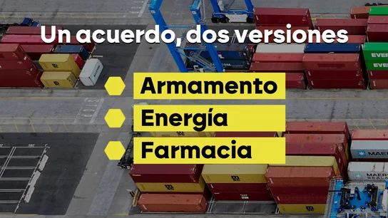 Contradicciones entre Trump y Bruselas sobre lo acordado en aranceles e inversiones. Contradicciones entre Trump y Bruselas sobre lo acordado en aranceles e inversiones.