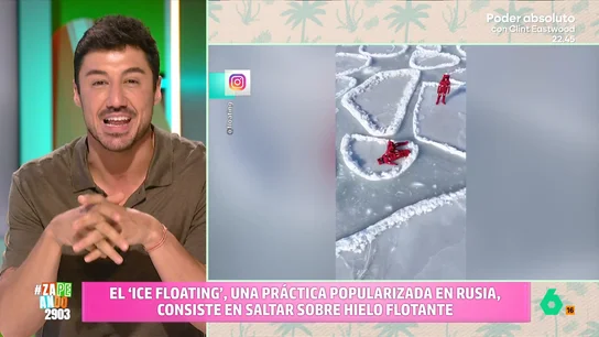 ¿Qué es el 'Ice Floating'? Francisco Cacho lo explica en Zapeando: "La temperatura del agua puede estar en torno a los dos grados" ¿Qué es el 'Ice Floating'? Francisco Cacho lo explica en Zapeando: "La temperatura del agua puede estar en torno a los dos grados"