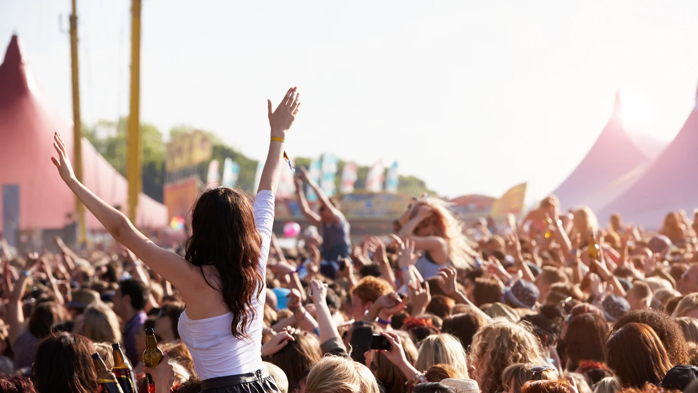 Público en un festival de música Público en un festival de música