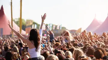 Público en un festival de música Público en un festival de música