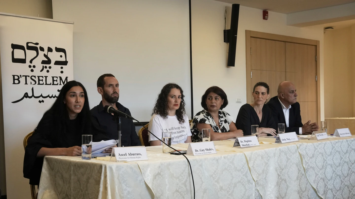 Conferencia de prensa de Médicos por los Derechos Humanos Israel y B'Tselem,en la que se presenta el 'Nuestro Genocidio', que califica la guerra en Gaza de genocidio Conferencia de prensa de Médicos por los Derechos Humanos Israel y B'Tselem,en la que se presenta el 'Nuestro Genocidio', que califica la guerra en Gaza de genocidio