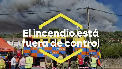 Más de 500 hectáreas calcinadas, un bombero fallecido y pueblos en vilo: el incendio de Ávila sigue sin control tras más de 24 horas de lucha Más de 500 hectáreas calcinadas, un bombero fallecido y pueblos en vilo: el incendio de Ávila sigue sin control tras más de 24 horas de lucha