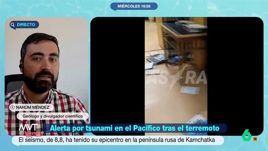 El geólogo Nahúm Méndez advierte que en España "tenemos fuentes sísmicas que serían capaces de desencadenar tsunamis" El divulgador indica que España sufrió un tsunami en 1755 debido al terremoto de Lisboa. A pesar de ello, explica que en nuestro país este tipo de actividad sísmica no se da de manera habitual.