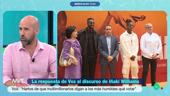 Gonzalo Miró responde a Vox y defiende a Iñaki Williams: "Ver triunfar a estos chicos entra en conflicto con su discurso" Gonzalo Miró responde a Vox y defiende a Iñaki Williams: "Ver triunfar a estos chicos entra en conflicto con su discurso"
