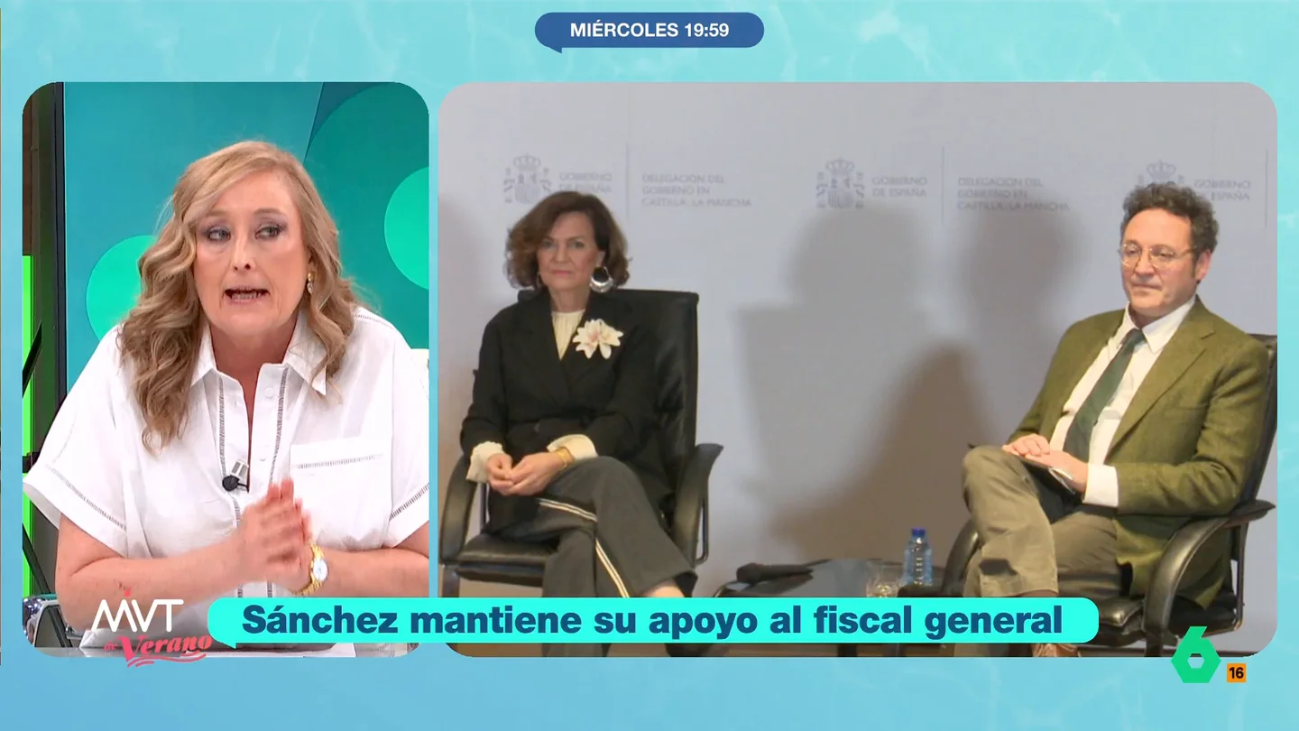 Elisa Beni critica la reacción del PP al procesamiento de García Ortiz: "MAR es un bocazas y el vídeo es una porquería" Elisa Beni critica la reacción del PP al procesamiento de García Ortiz: "MAR es un bocazas y el vídeo es una porquería"