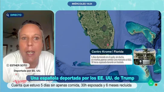 MVT habla con una española deportada de EEUU por Trump: "En la cárcel tratan peor a los migrantes que a los asesinos y violadores" MVT habla con una española deportada de EEUU por Trump: "En la cárcel tratan peor a los migrantes que a los asesinos y violadores"
