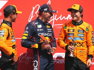 Norris, Verstappen y Piastri Norris, Verstappen y Piastri