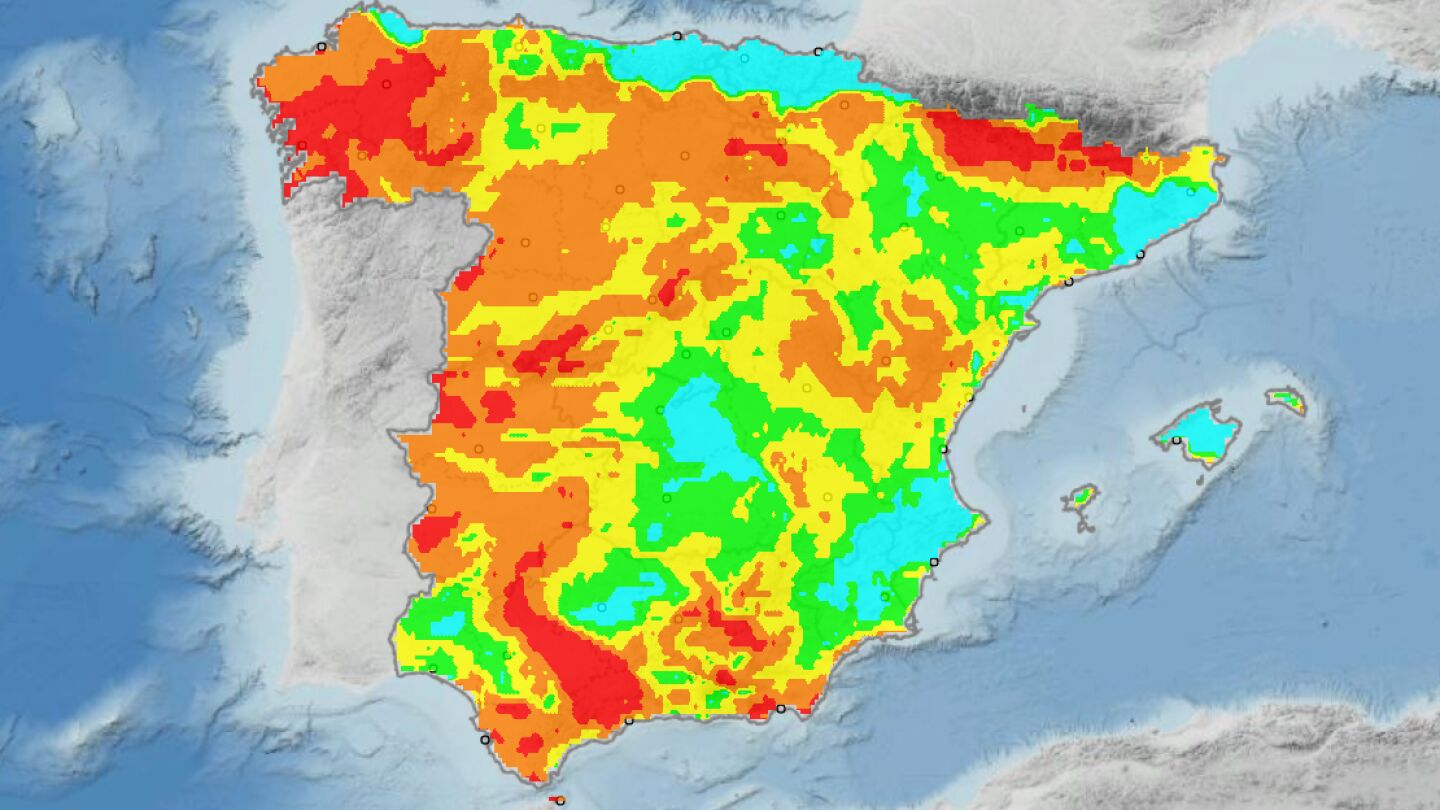 Mapa de riesgo de incendios en España para el 31 de julio de 2025