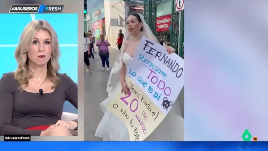Sale a la calle vestida de novia para denunciar a los organizadores de su boda tras estafarle 9.000 euros Sale a la calle vestida de novia para denunciar a los organizadores de su boda tras estafarle 9.000 euros