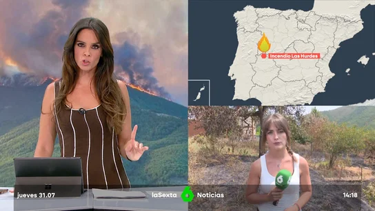 El incendio de Las Hurdes (Cáceres) ya se ha llevado 31 km de paraíso natural El incendio de Las Hurdes (Cáceres) ya se ha llevado 31 km de paraíso natural