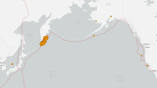 Réplicas del terremoto de 8,8 en Kamchatka (Rusia) Réplicas del terremoto de 8,8 en Kamchatka (Rusia)