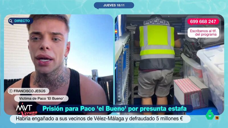 Francisco Jesús, víctima de la estafa de Paco 'El Bueno': "Te dice lo que quieres escuchar y te vuelve a engañar"