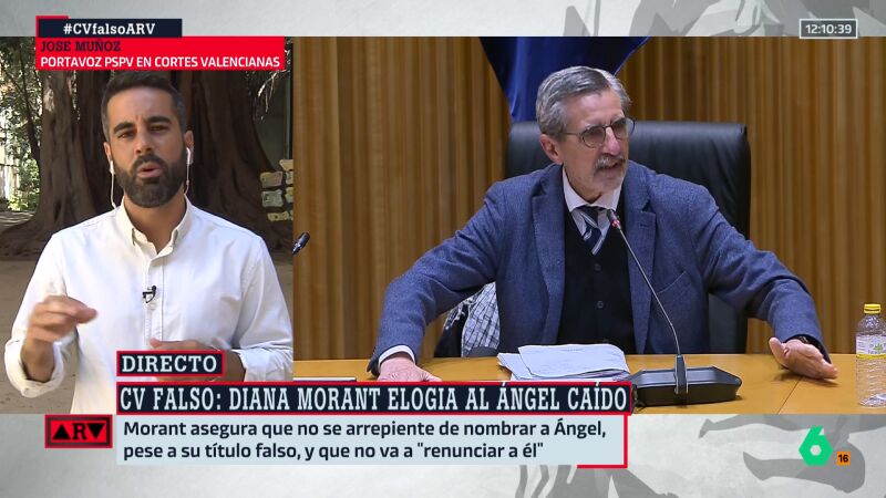 José Muñoz (PSPV) defiende la trayectoria de Batalla por encima del CV falso: "Si hubiera estado al frente de Emergencias el 29-O, los 228 fallecidos no se habrían producido"