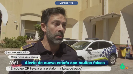 Salvador Escaño, policía local en Málaga: "Encuentran resguardos por sanciones que no han cometido" En Málaga muchos conductores han descubierto multas en sus parabrisas pero, en realidad, estas sanciones no son reales sino que son multas fraudulentas.