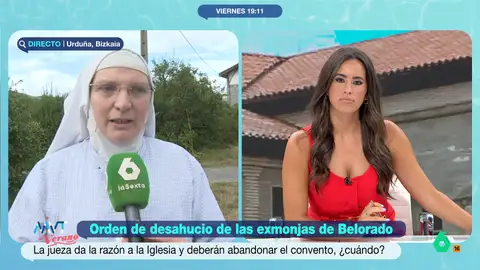 Sor Berit, exmonja clarisa de Belorado: "Nunca hemos hecho una trama inmobiliaria, dimos el paso por la fe" Una jueza ha ordenado que deben abandonar el monasterio de Belorado. Además, una comisión judicial han acudido hasta el monasterio de Orduña para llevarse a varias hermanas mayores.