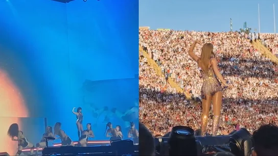 Aitana y Taylor Swift en sus conciertos. Aitana y Taylor Swift en sus conciertos.