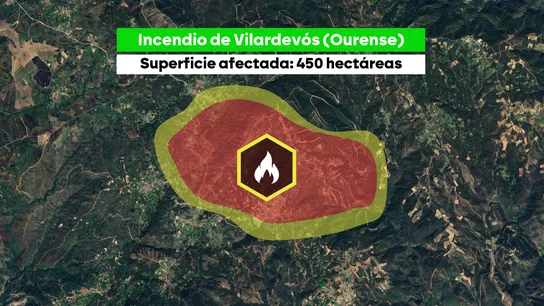 Incendio de Vilardevós, Ourense. Incendio de Vilardevós, Ourense.