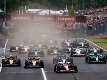 Salida del GP de Hungr&iacute;a