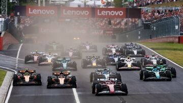 Salida del GP de Hungr&iacute;a