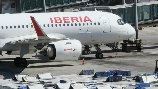 Imagen de un avión de Iberia Imagen de un avión de Iberia