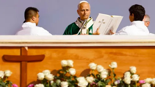 El papa León XIV preside la Santa Misa con motivo del Jubileo de la Juventud, en Tor Vergata en Roma. El papa León XIV preside la Santa Misa con motivo del Jubileo de la Juventud, en Tor Vergata en Roma.