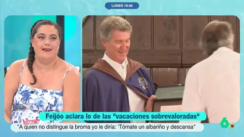 Loreto Ochando, tajante con las declaraciones de Feijóo sobre las vacaciones: "No quieras ser un Mariano Rajoy de marca blanca" Loreto Ochando, tajante con las declaraciones de Feijóo sobre las vacaciones: "No quieras ser un Mariano Rajoy de marca blanca"