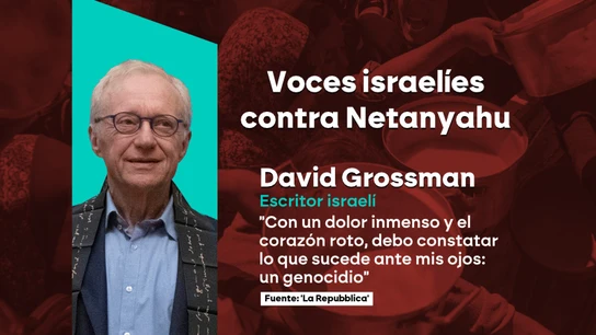 El escritor David Grossman habla de "genocidio" en Gaza El escritor David Grossman habla de "genocidio" en Gaza