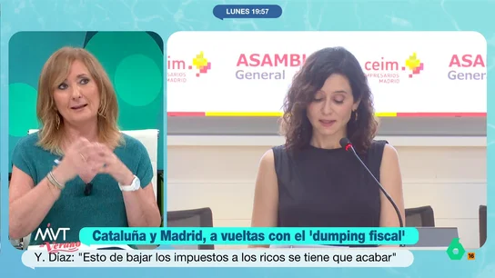 Mayte Alcaraz responde a Illa: "Que diga que Madrid no es solidaria, me parece una broma" Mayte Alcaraz responde a Illa: "Que diga que Madrid no es solidaria, me parece una broma"