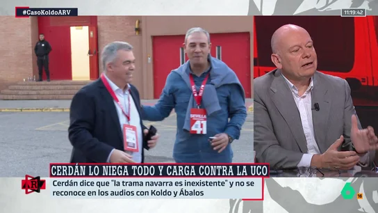 Gabi Sanz analiza la situación de Santos Cerdán: "La estrategia de cerdán es la de convertirse en preso político" Gabi Sanz analiza la situación de Santos Cerdán: "La estrategia de cerdán es la de convertirse en preso político"