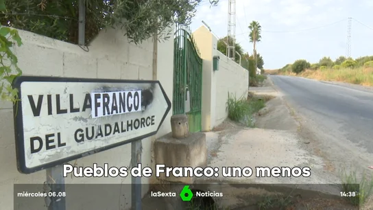 un pueblo franquista menos un pueblo franquista menos