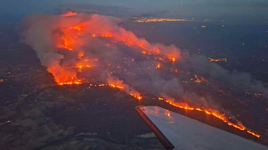 Incendio forestal en Francia. Incendio forestal en Francia.