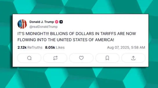 Mensaje de Donald Trump en Truth Social Mensaje de Donald Trump en Truth Social