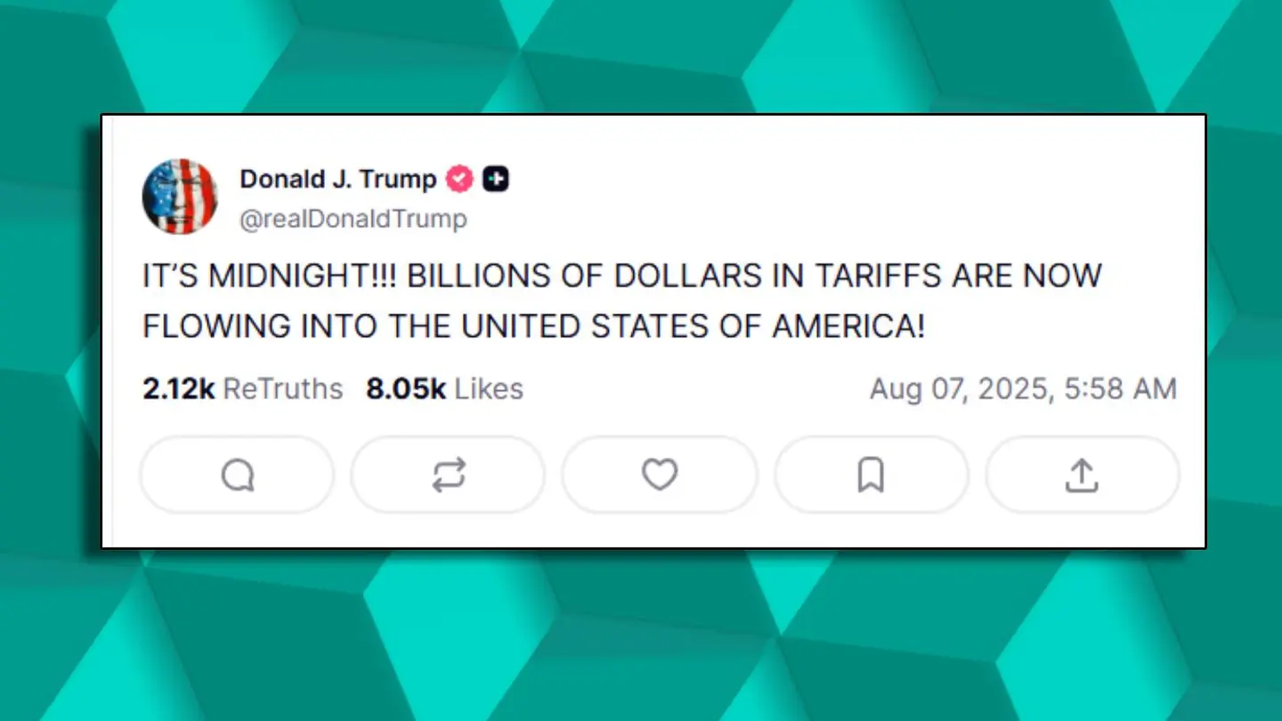 Mensaje de Donald Trump en Truth Social Mensaje de Donald Trump en Truth Social