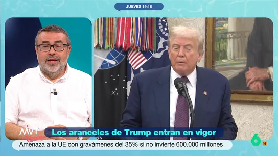 El divertido comentario de Pedro Rodríguez sobre el despacho oval: "No cabe más dorado, parece el cogote de un rapero" El CEO de Apple ha hecho un curioso regalo a Donald Trump: una placa de oro de 24 kilates que sostiene un disco de cristal con el logo de la compañía y el nombre del presidente.