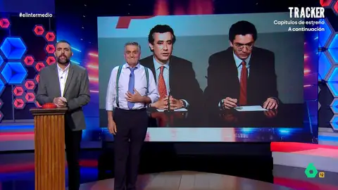 Dani Mateo y Wyoming recuerdan el "ridículo" de Javier Arenas y Ruiz Gallardón en las elecciones generales de 1993 Los populares consideraban que el resultado de las elecciones no eran correctos debido a que, en las encuestas, el ganador era su canditado, José María Aznar, y no Felipe González.