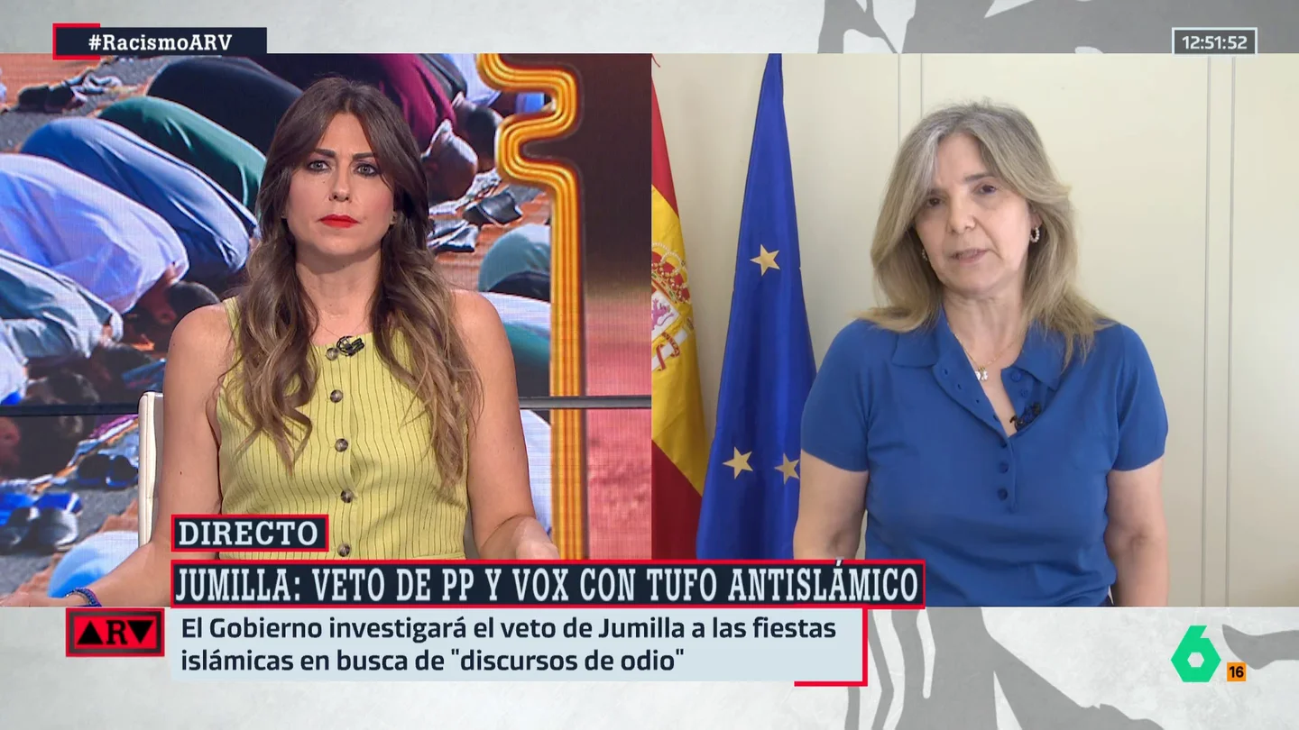 Pilar Cancela acusa a PP y Vox de "vetar la inclusión plena" de los musulmanes en Jumilla y no descarta llevar a la Justica la decisión Pilar Cancela acusa a PP y Vox de "vetar la inclusión plena" de los musulmanes en Jumilla y no descarta llevar a la Justica la decisión