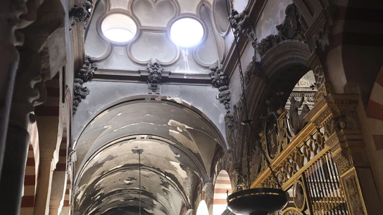 Daños en los techos de la Mezquita de Córdoba. Daños en los techos de la Mezquita de Córdoba.