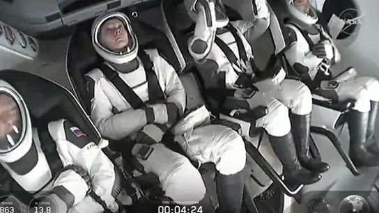 Los cuatro astronautas de la Crew-10 Los cuatro astronautas de la Crew-10