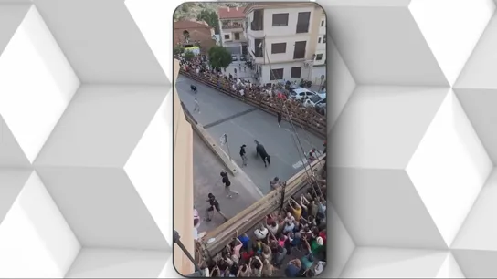 Estampida en los encierros de Alcalá del Júcar: tres heridos tras embestir un toro contra el público. Estampida en los encierros de Alcalá del Júcar: tres heridos tras embestir un toro contra el público.