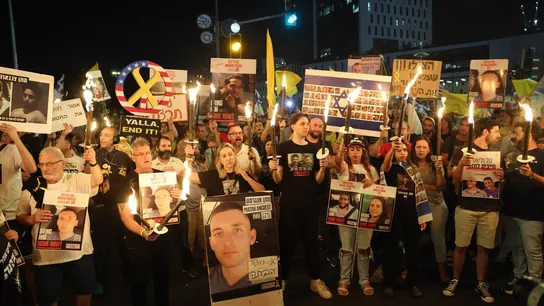 Familiares rehenes israelíes. Familiares rehenes israelíes.