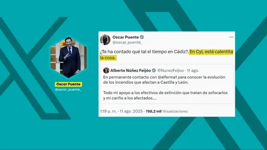 Choque de Óscar Puente y Alberto Núñez Feijóo Choque de Óscar Puente y Alberto Núñez Feijóo